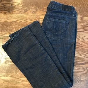 Express jeans, boot cut, dark wash